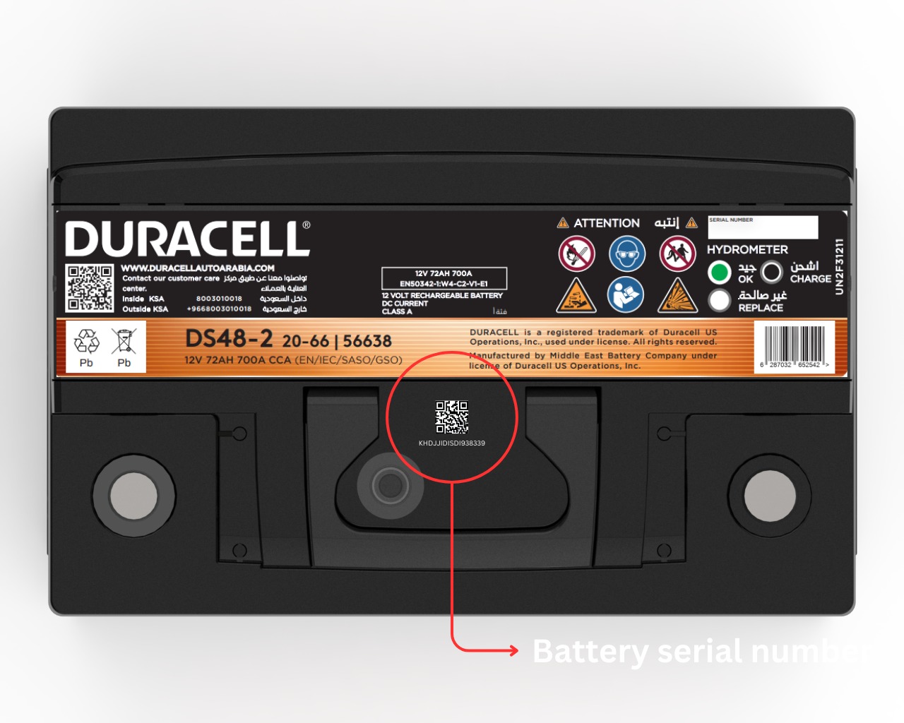 Duracell serial Number